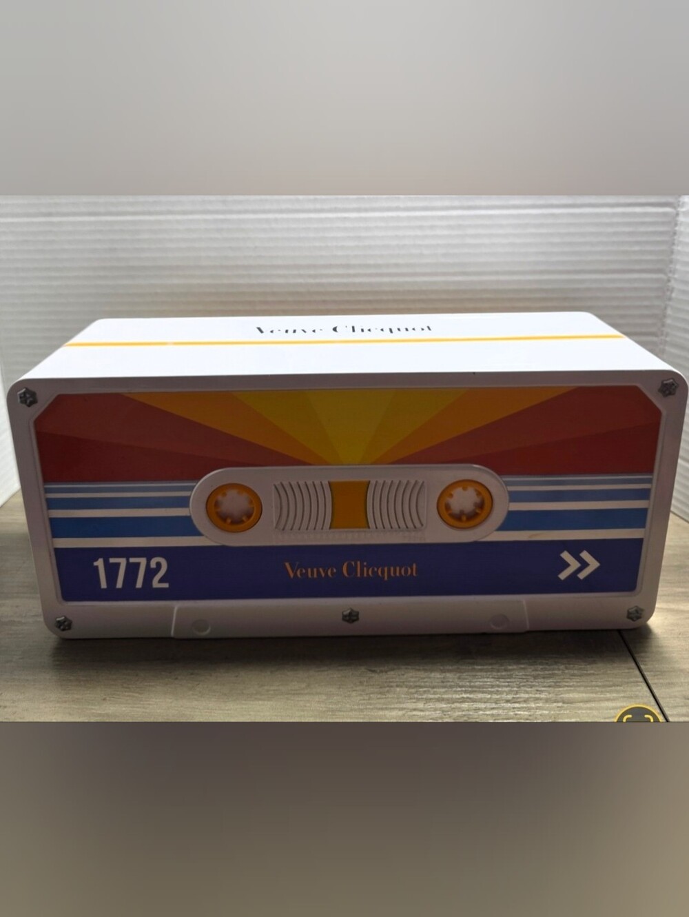 Veuve Clicquot Brut Champagne Collectible Wine Bottle 750ml Cassette Box Empty